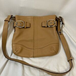 Tan Leather Shoulder Bag